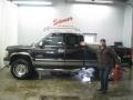 2001 Onyx Black Chevrolet Silverado 2500HD LS Extended Cab 4x4  photo #3