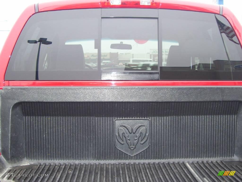 2008 Ram 1500 Big Horn Edition Quad Cab 4x4 - Flame Red / Medium Slate Gray photo #4