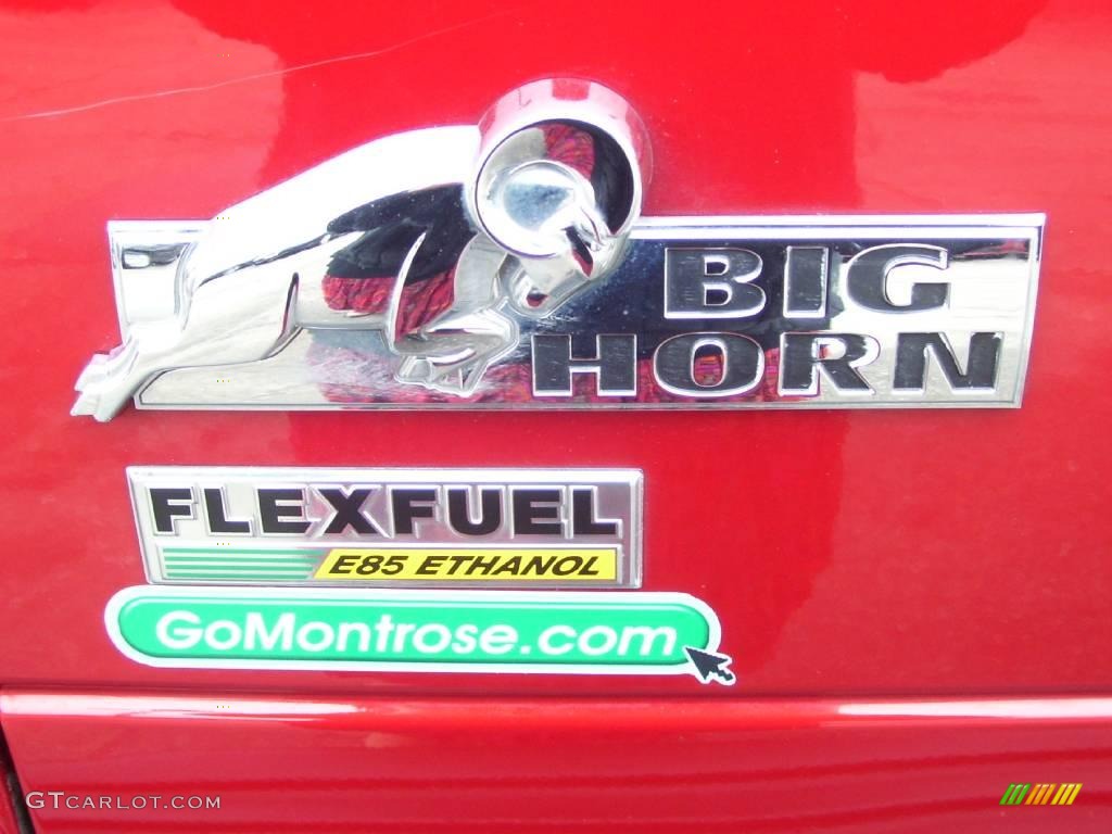 2008 Ram 1500 Big Horn Edition Quad Cab 4x4 - Flame Red / Medium Slate Gray photo #5