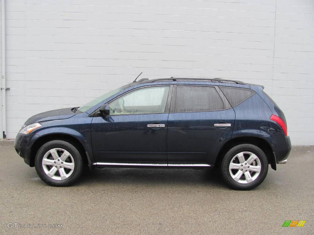 2007 Murano SL AWD - Midnight Blue Pearl / Cafe Latte photo #2