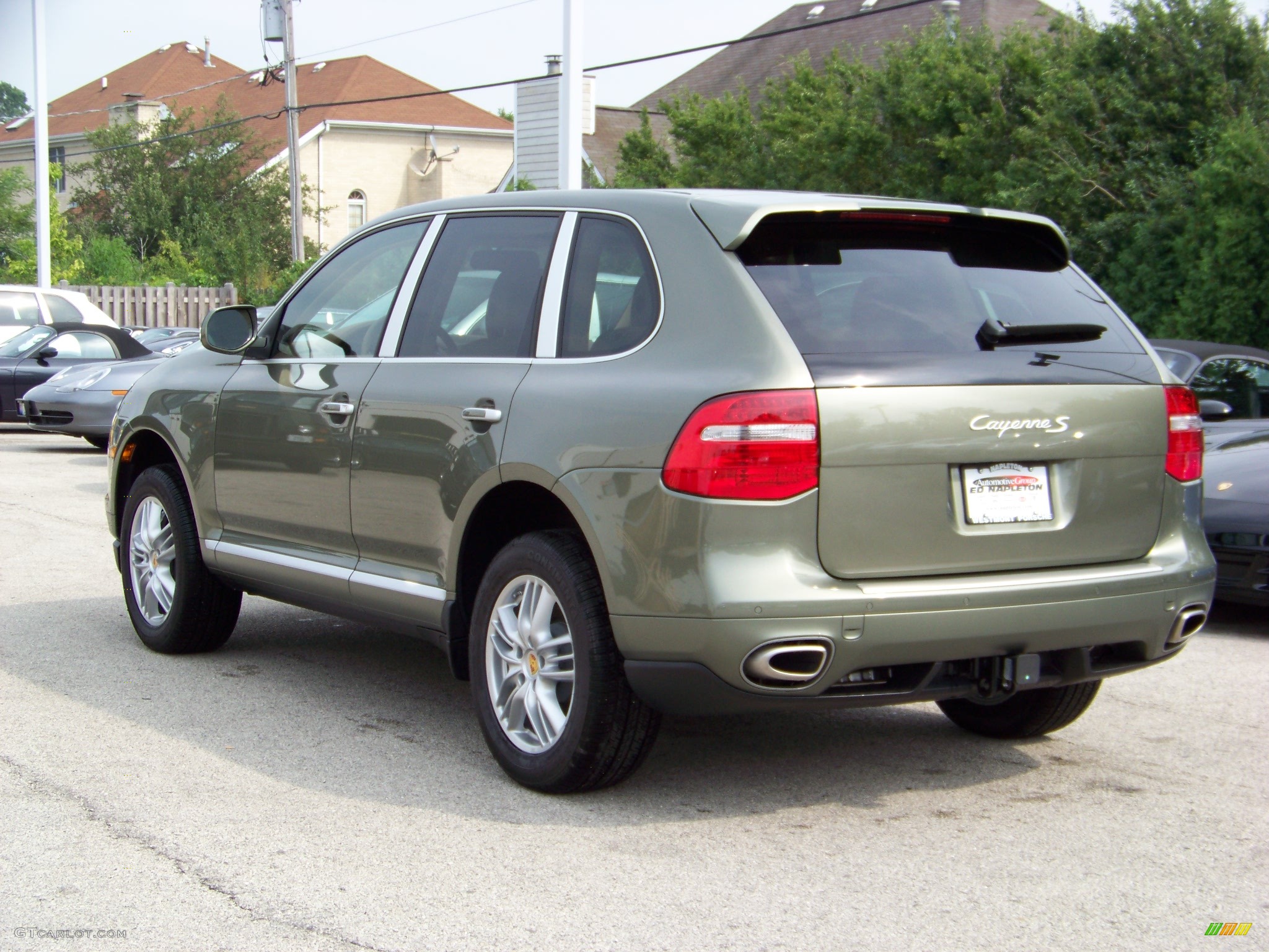 2009 Cayenne S - Olive Green Metallic / Havanna/Sand Beige photo #3