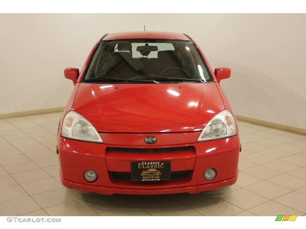 2003 Aerio SX AWD Sport Wagon - Racy Red / Black photo #2