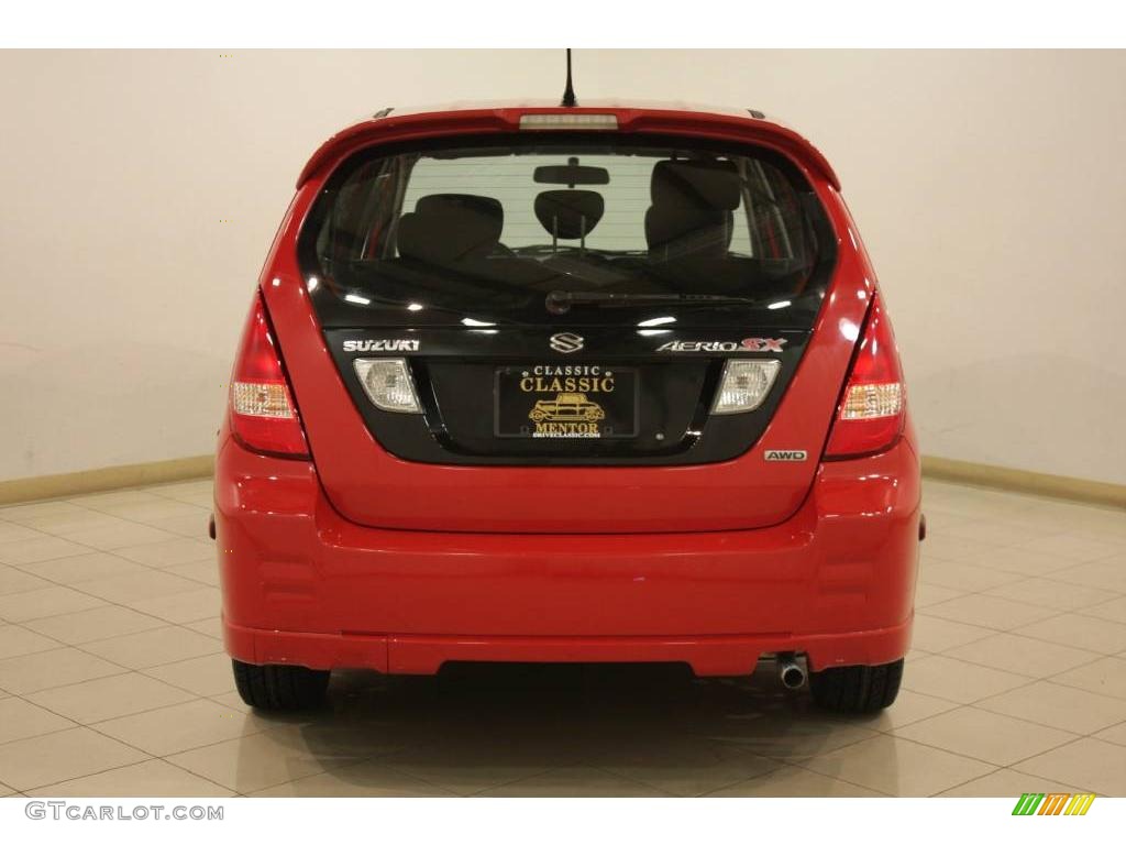 2003 Aerio SX AWD Sport Wagon - Racy Red / Black photo #6