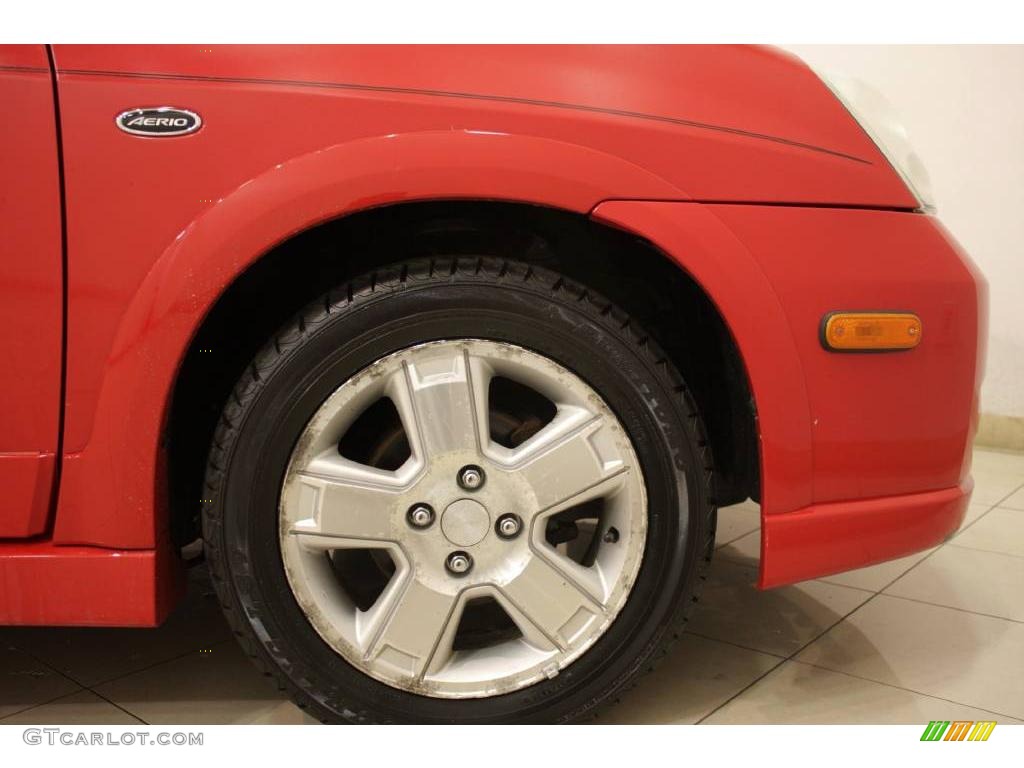 2003 Aerio SX AWD Sport Wagon - Racy Red / Black photo #18
