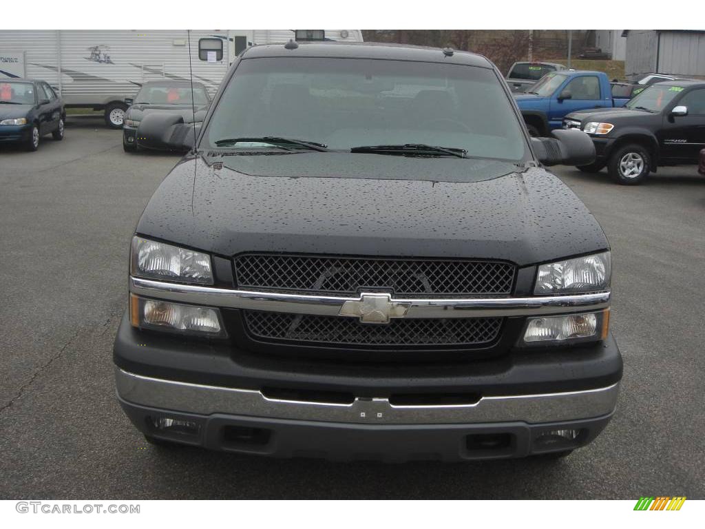 2003 Silverado 1500 LT Extended Cab 4x4 - Black / Dark Charcoal photo #8