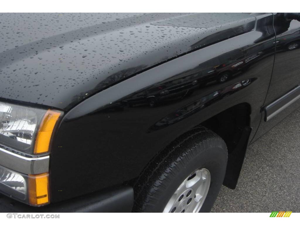 2003 Silverado 1500 LT Extended Cab 4x4 - Black / Dark Charcoal photo #9
