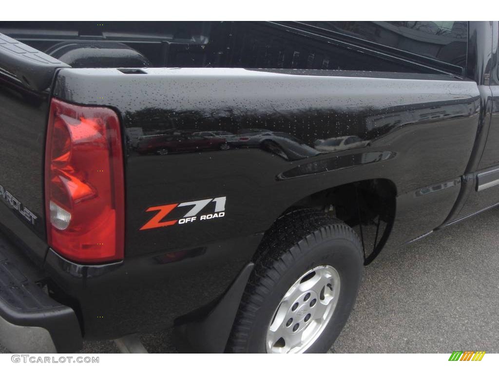 2003 Silverado 1500 LT Extended Cab 4x4 - Black / Dark Charcoal photo #12