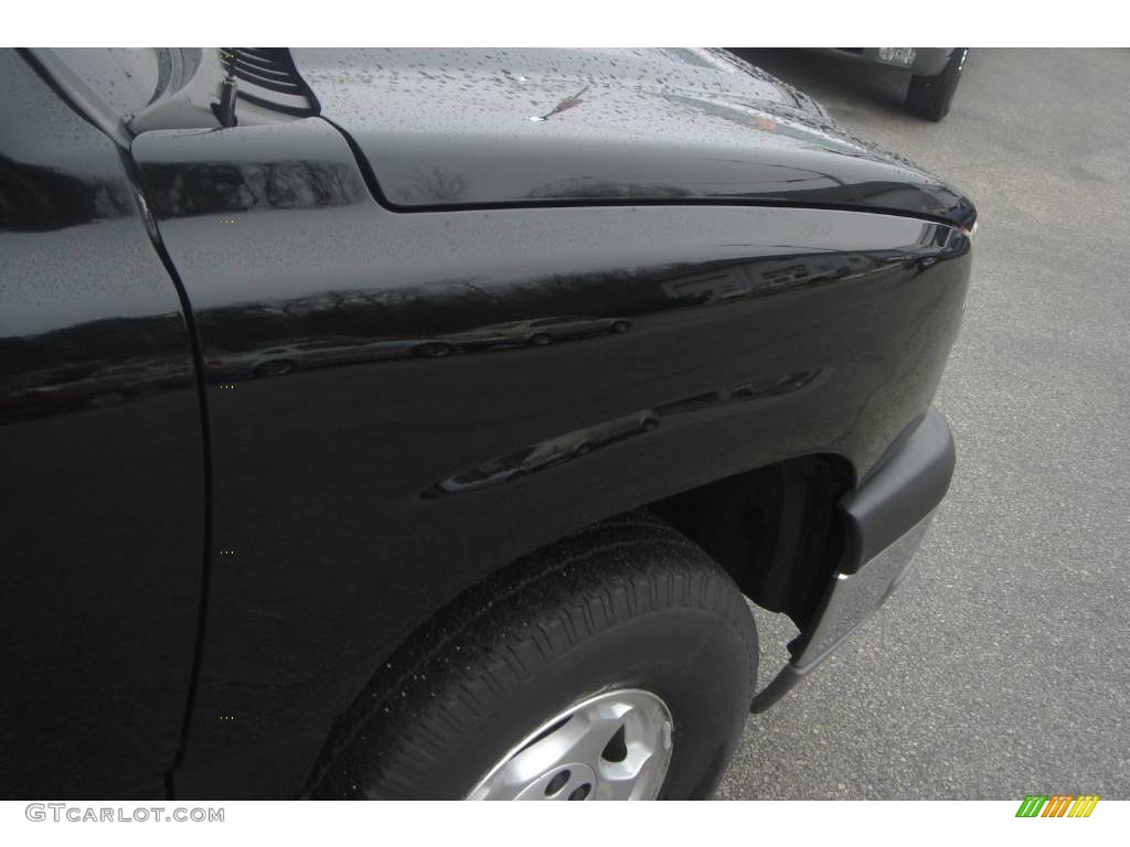 2003 Silverado 1500 LT Extended Cab 4x4 - Black / Dark Charcoal photo #14