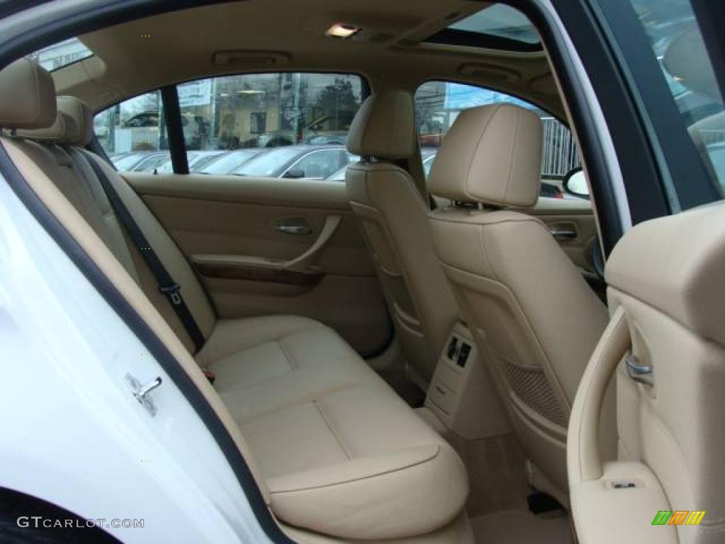 2008 3 Series 328xi Sedan - Alpine White / Beige photo #20