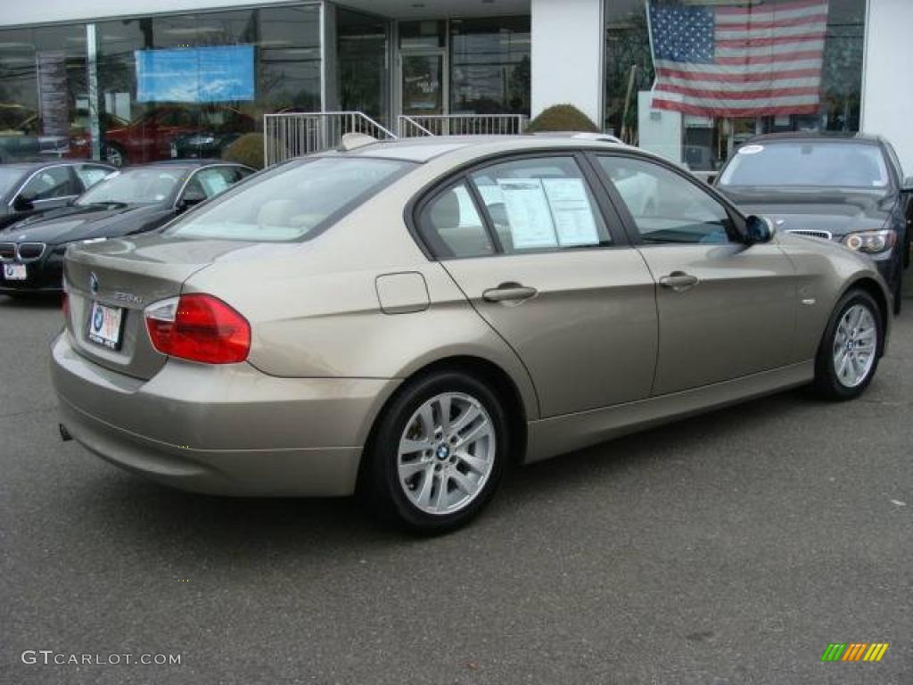 2007 3 Series 328xi Sedan - Platinum Bronze Metallic / Beige photo #8