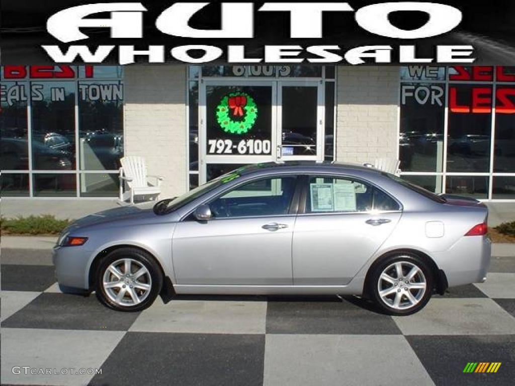 2005 TSX Sedan - Satin Silver Metallic / Ebony photo #1