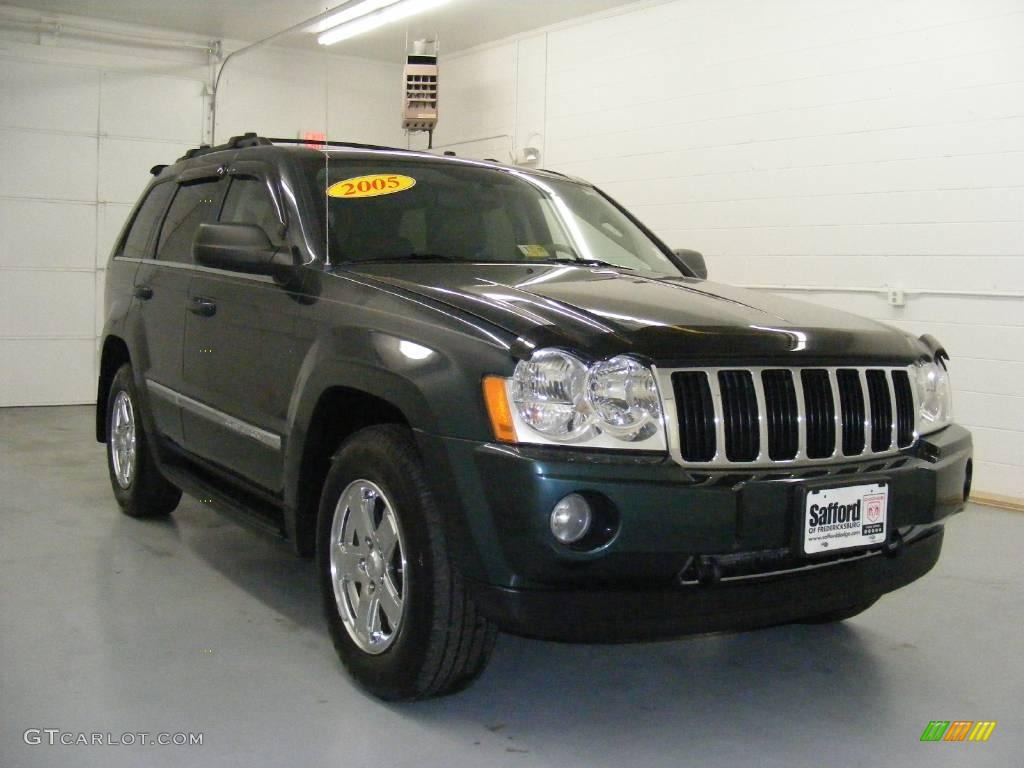2005 Grand Cherokee Limited 4x4 - Deep Beryl Green Pearl / Dark Khaki/Light Graystone photo #3