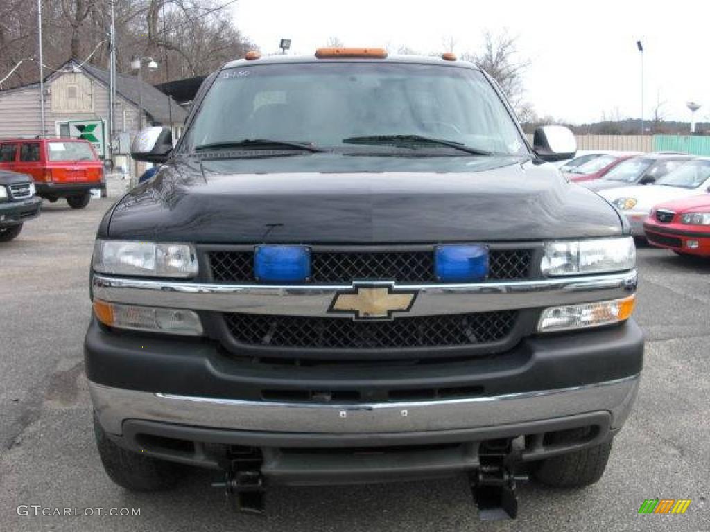 2001 Silverado 2500HD Extended Cab 4x4 - Onyx Black / Graphite photo #1