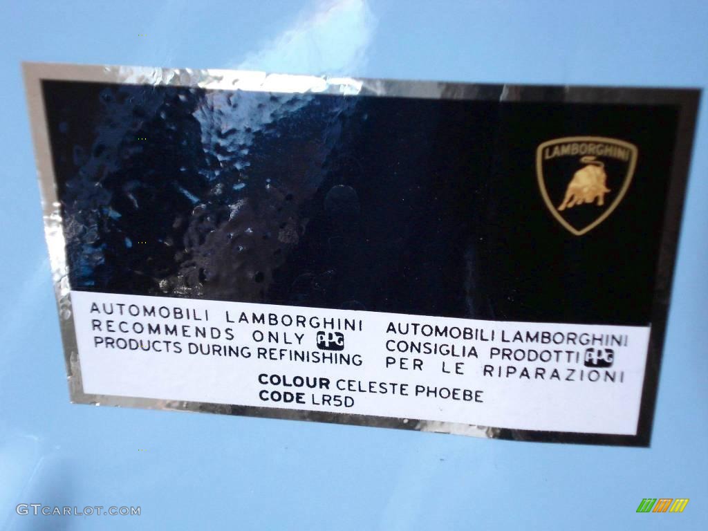 2007 Lamborghini Gallardo Coupe Color Code Photos