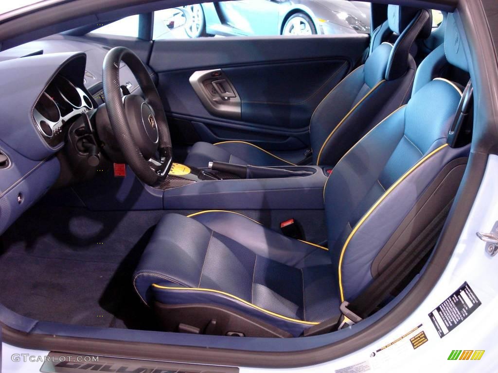 Blue Interior 2007 Lamborghini Gallardo Coupe Photo #2496206