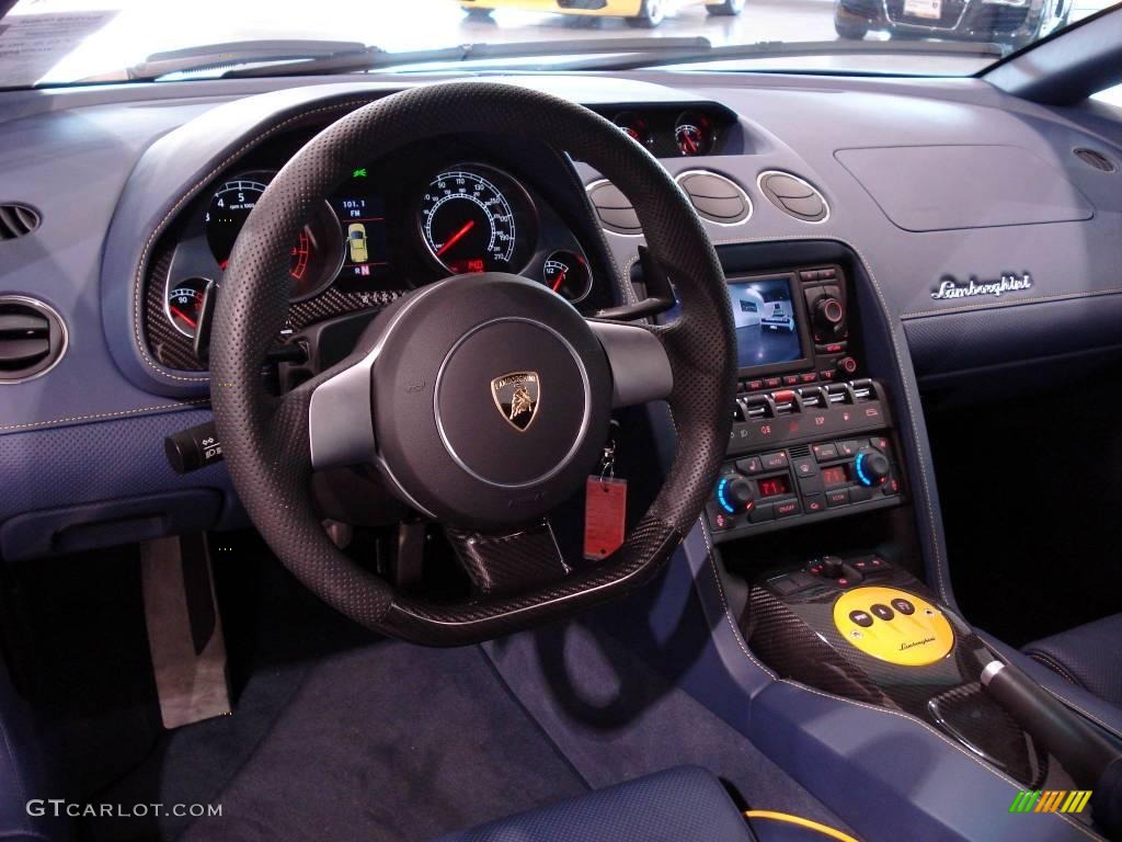 2007 Lamborghini Gallardo Coupe Blue Dashboard Photo #2496211