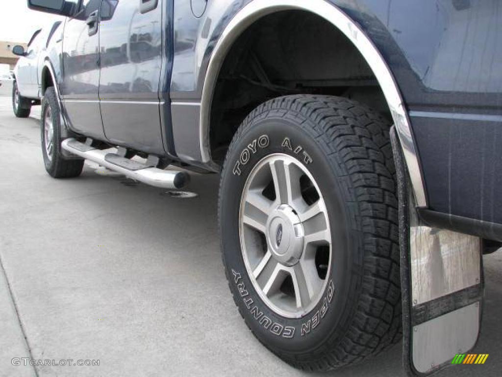 2005 F150 XLT SuperCrew 4x4 - Medium Wedgewood Blue Metallic / Medium Flint/Dark Flint Grey photo #7