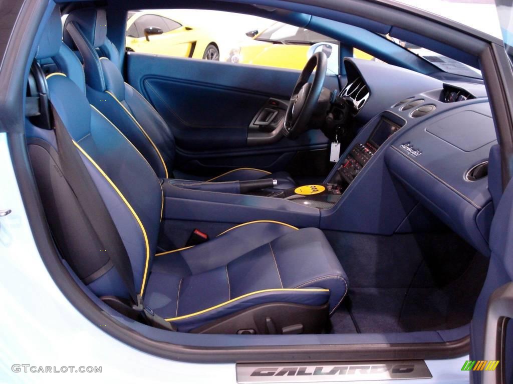 Blue Interior 2007 Lamborghini Gallardo Coupe Photo #2496226