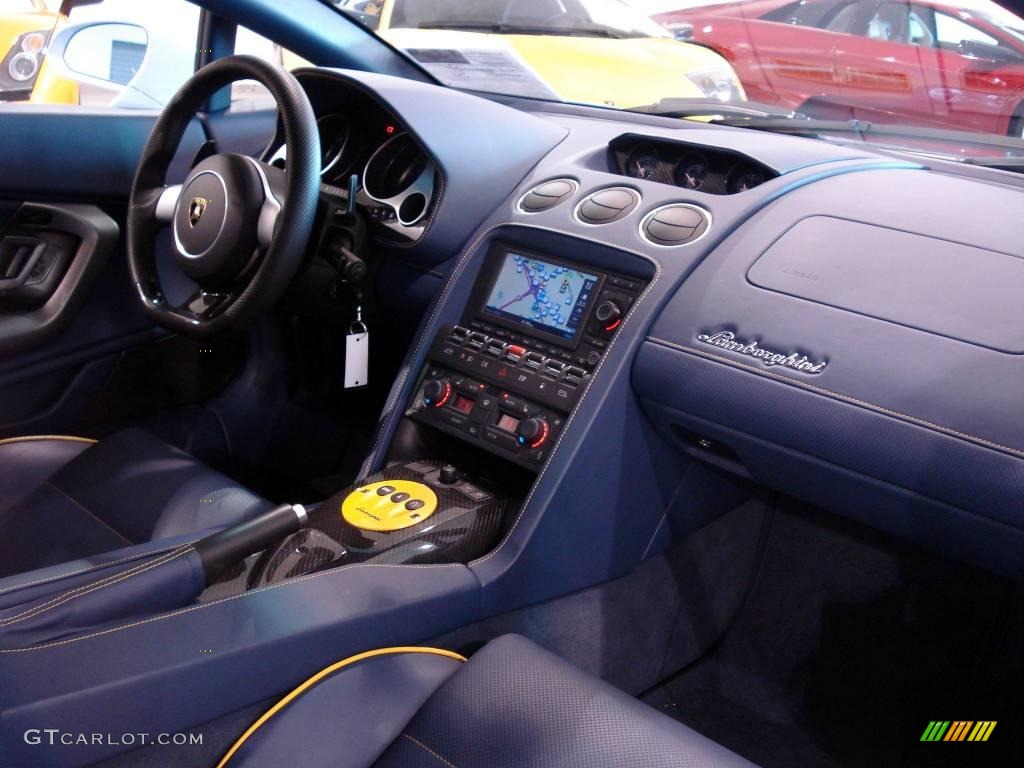 Blue Interior 2007 Lamborghini Gallardo Coupe Photo #2496231