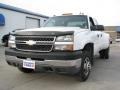 2005 Summit White Chevrolet Silverado 3500 LT Crew Cab 4x4 Dually  photo #2