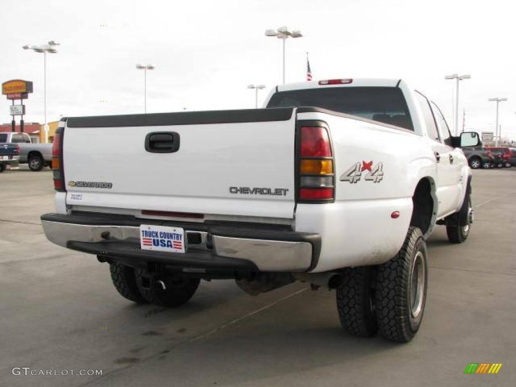 2005 Silverado 3500 LT Crew Cab 4x4 Dually - Summit White / Dark Charcoal photo #5