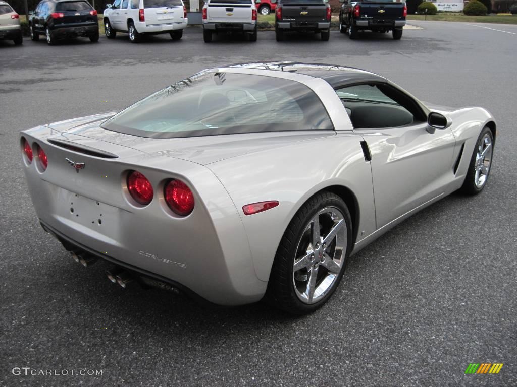 2007 Corvette Coupe - Machine Silver Metallic / Ebony photo #7