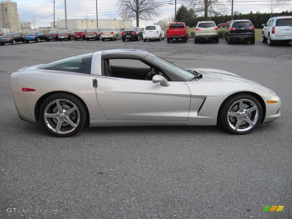 2007 Corvette Coupe - Machine Silver Metallic / Ebony photo #8