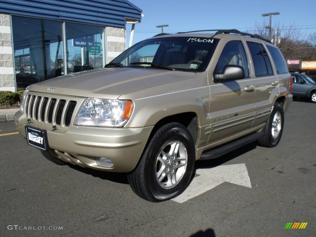 2000 Grand Cherokee Limited 4x4 - Champagne Pearlcoat / Camel photo #1
