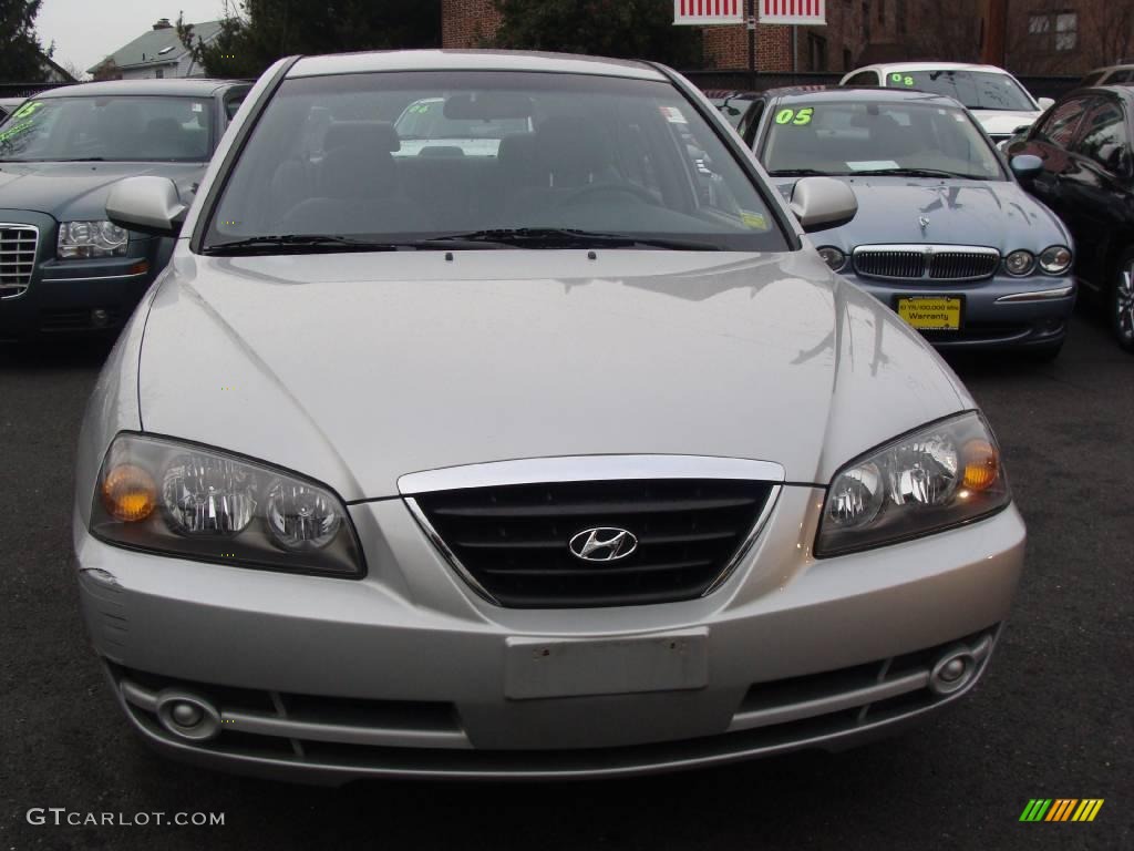 2006 Elantra GLS Sedan - Sterling Silver / Gray photo #2
