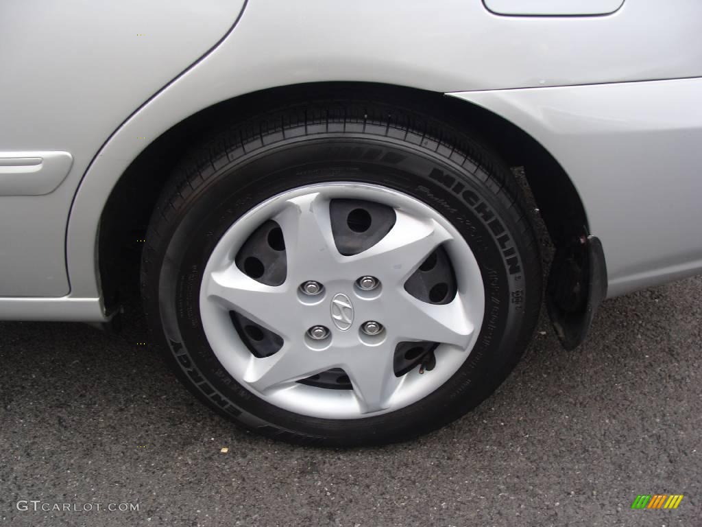 2006 Elantra GLS Sedan - Sterling Silver / Gray photo #8