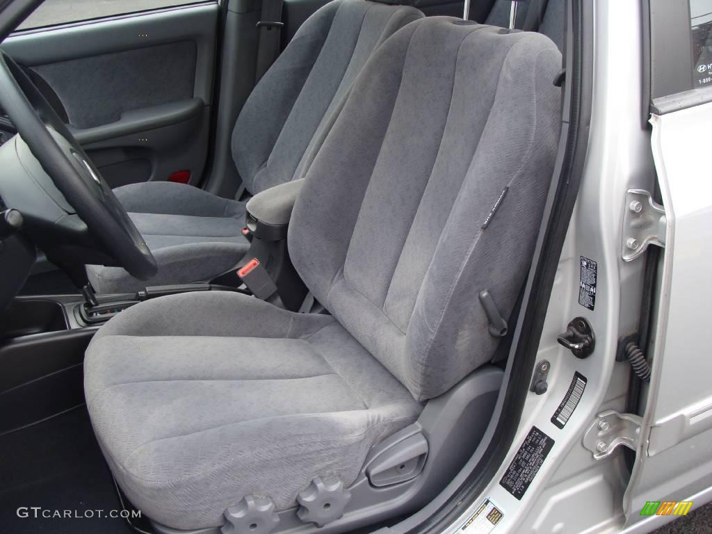 2006 Elantra GLS Sedan - Sterling Silver / Gray photo #13