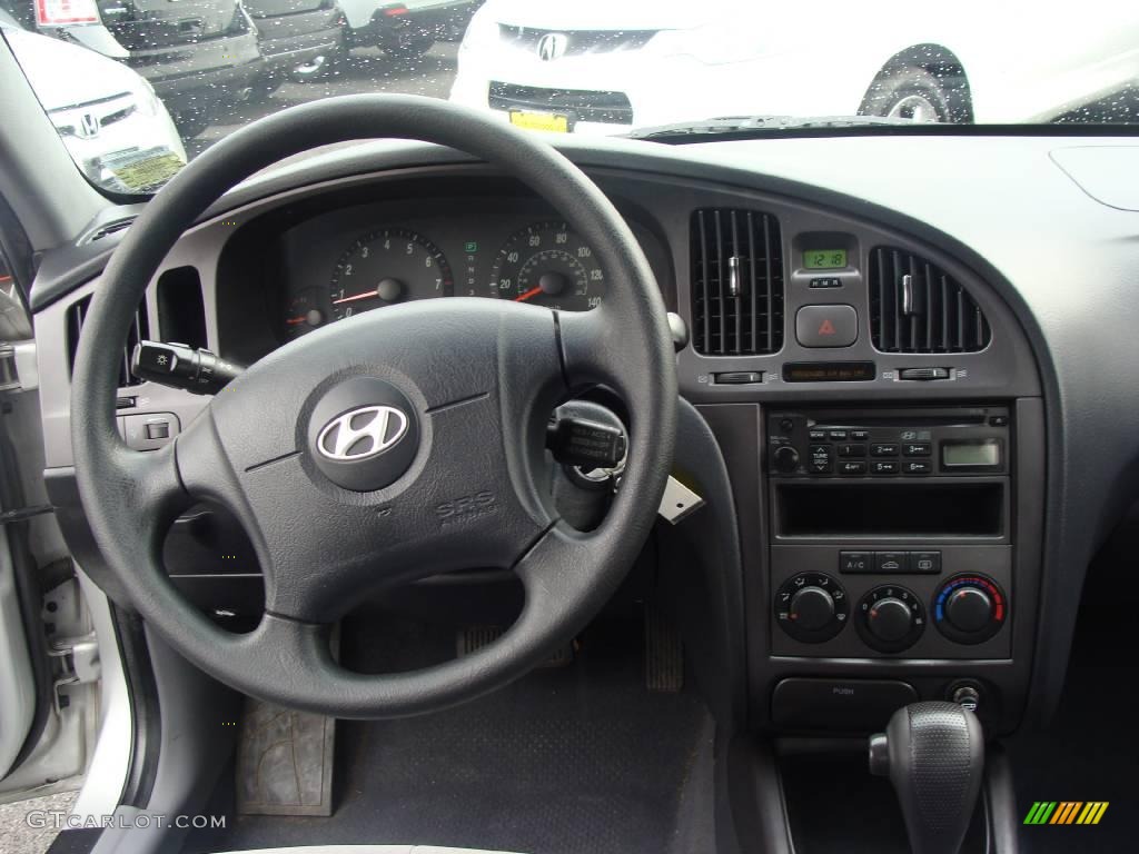 2006 Elantra GLS Sedan - Sterling Silver / Gray photo #18