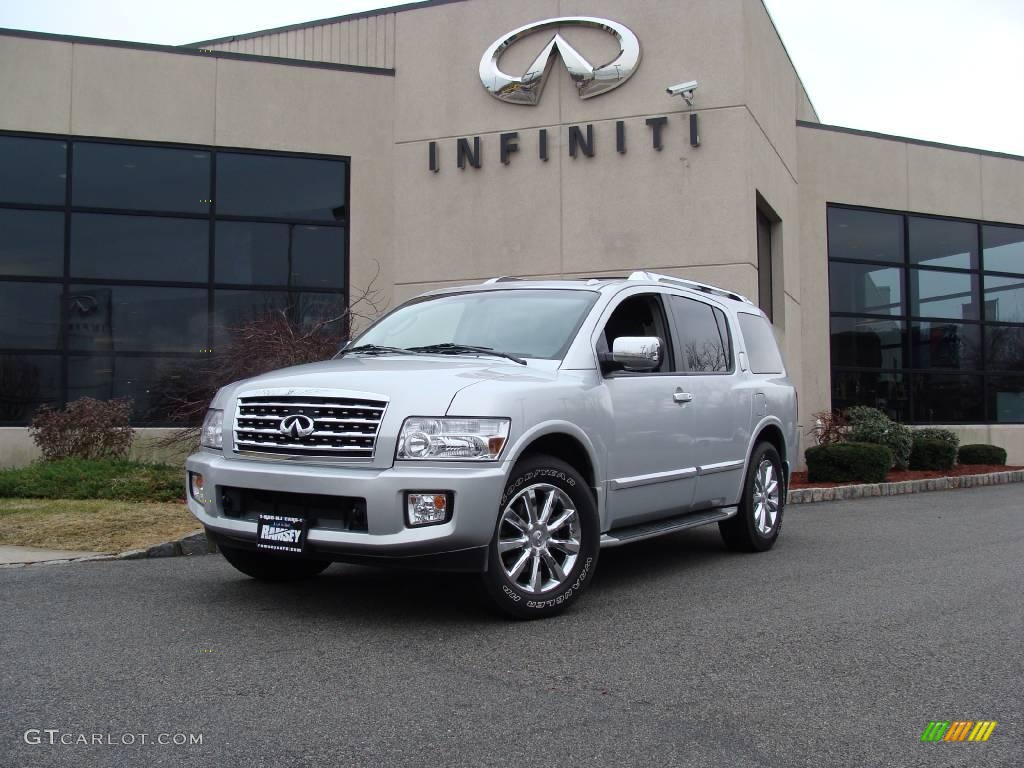 2008 QX 56 4WD - Silver Indulgence / Stone photo #1