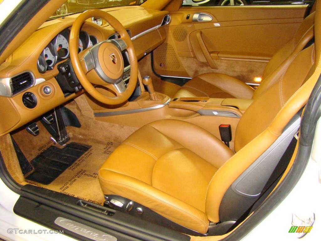 Natural Brown Interior 2006 Porsche 911 Carrera S Coupe Photo #2496727