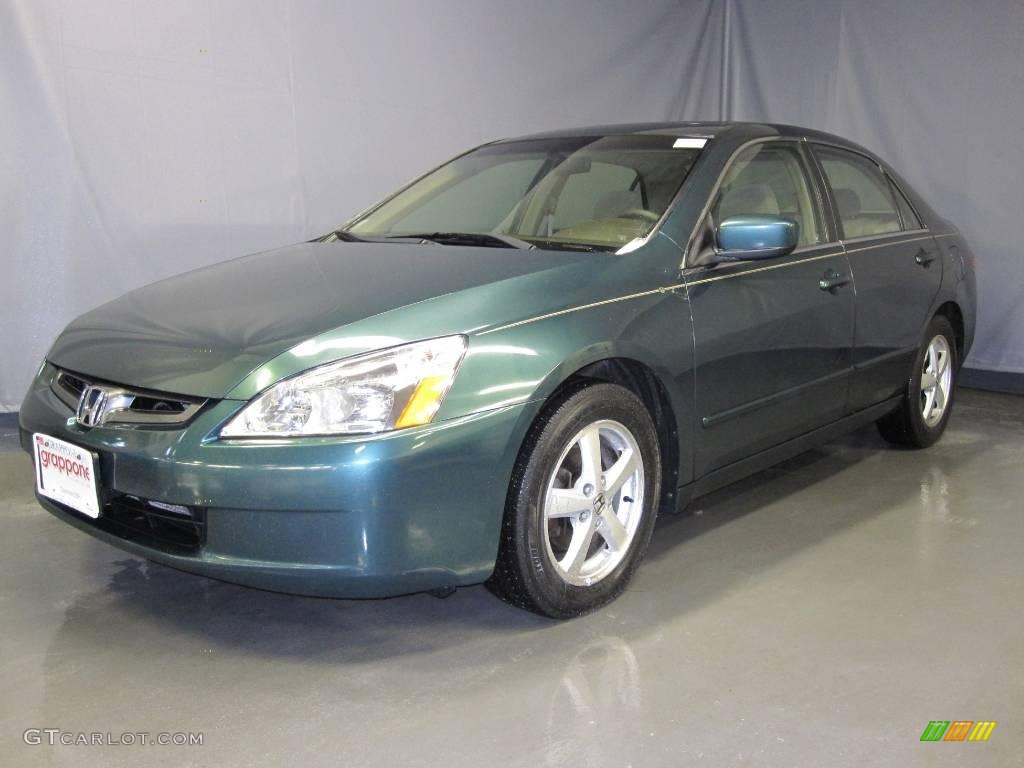 2003 Accord EX Sedan - Noble Green Pearl / Ivory photo #1