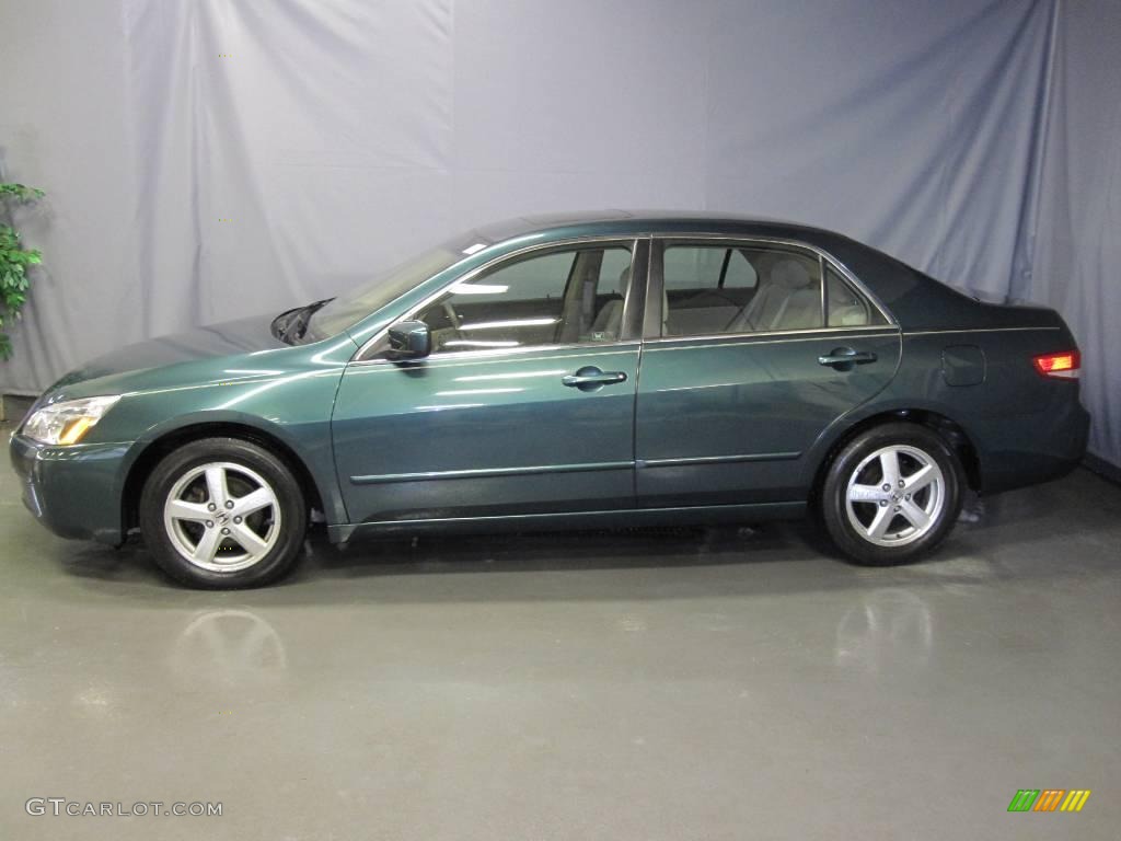 2003 Accord EX Sedan - Noble Green Pearl / Ivory photo #2