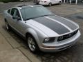 2007 Satin Silver Metallic Ford Mustang V6 Premium Coupe  photo #6