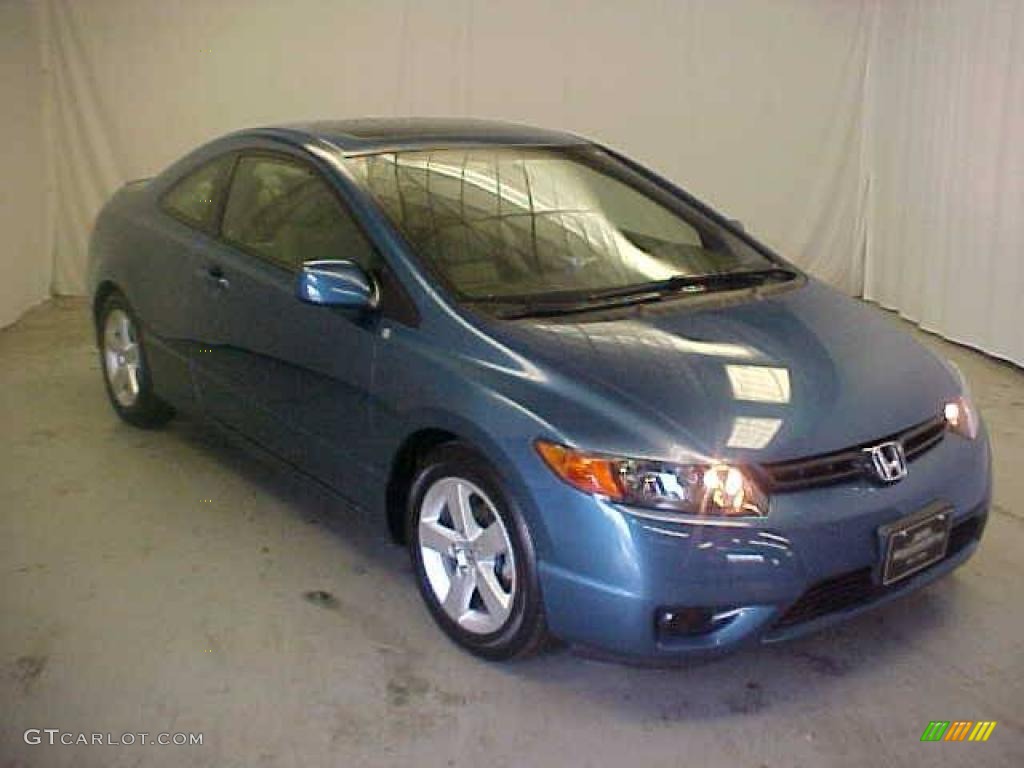 2008 Civic EX Coupe - Atomic Blue Metallic / Gray photo #1