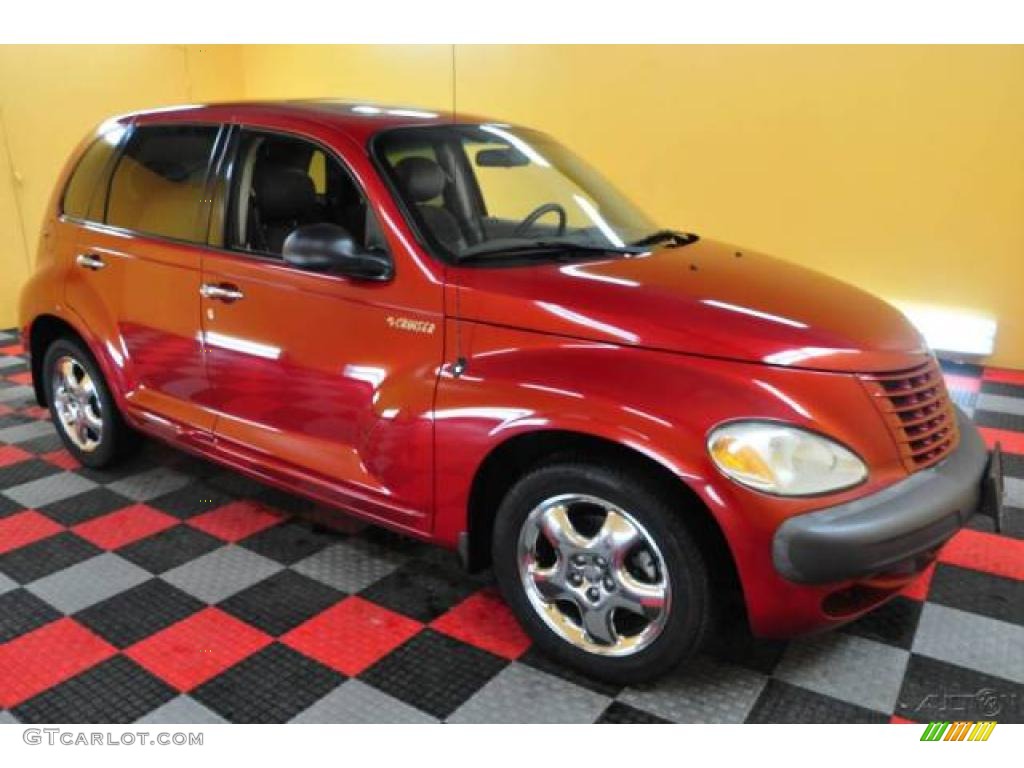 2001 PT Cruiser Limited - Inferno Red Pearl / Taupe/Pearl Beige photo #1