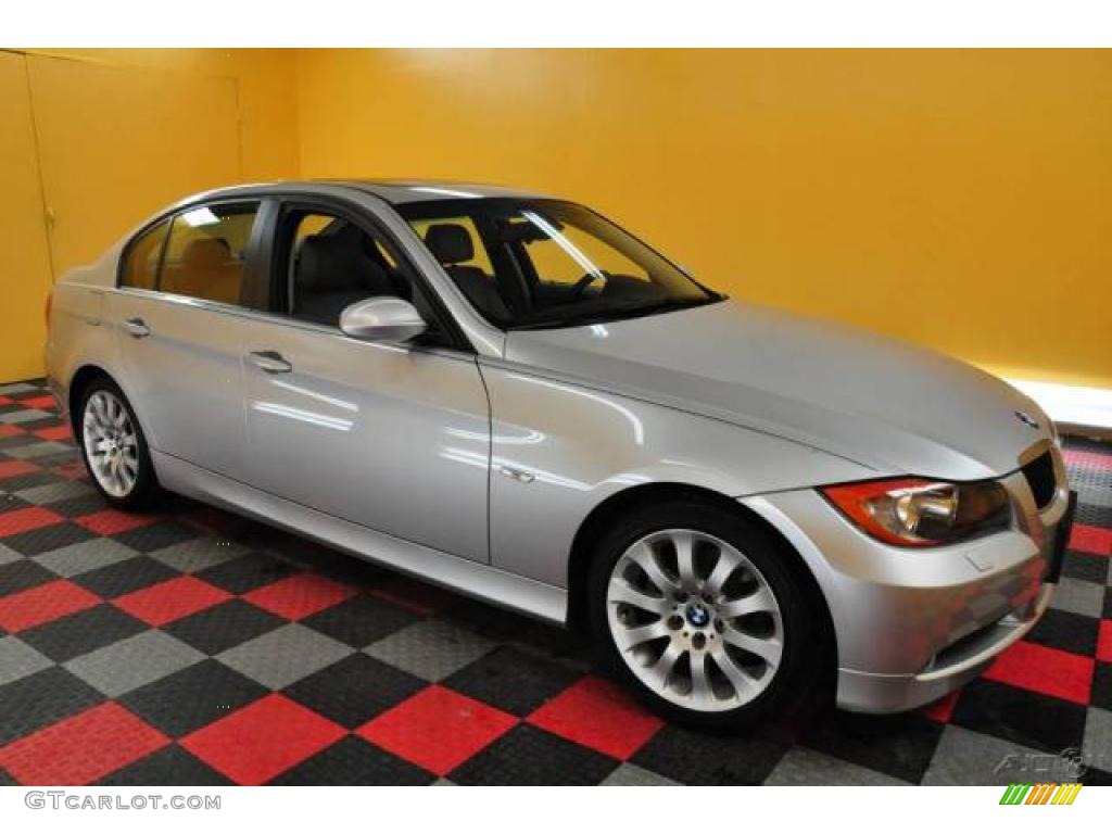 2006 3 Series 325xi Sedan - Titanium Silver Metallic / Grey photo #1