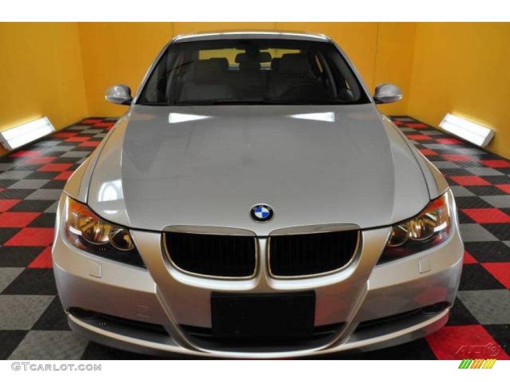 2006 3 Series 325xi Sedan - Titanium Silver Metallic / Grey photo #2