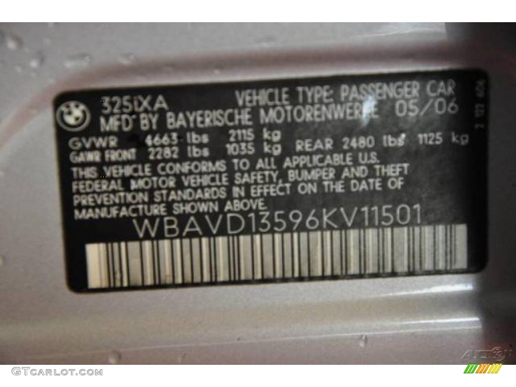 2006 3 Series 325xi Sedan - Titanium Silver Metallic / Grey photo #19