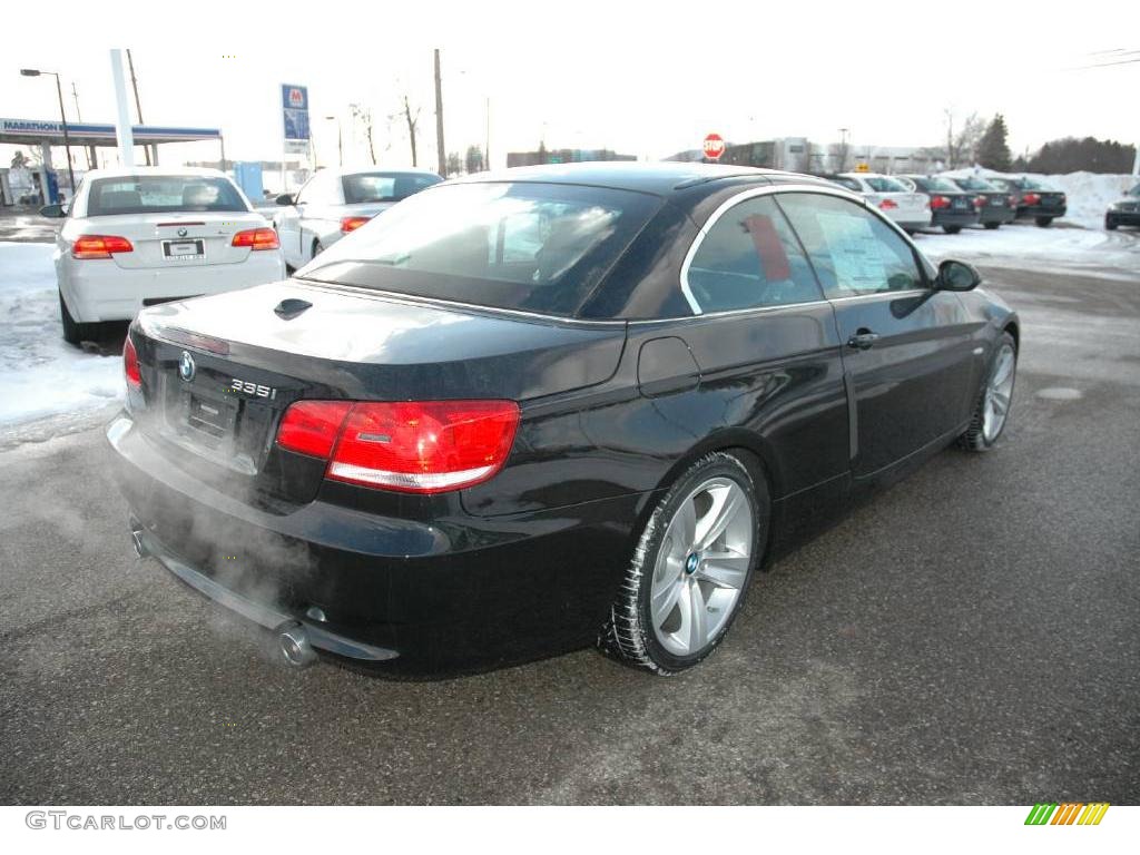 2009 3 Series 335i Convertible - Jet Black / Black Dakota Leather photo #5