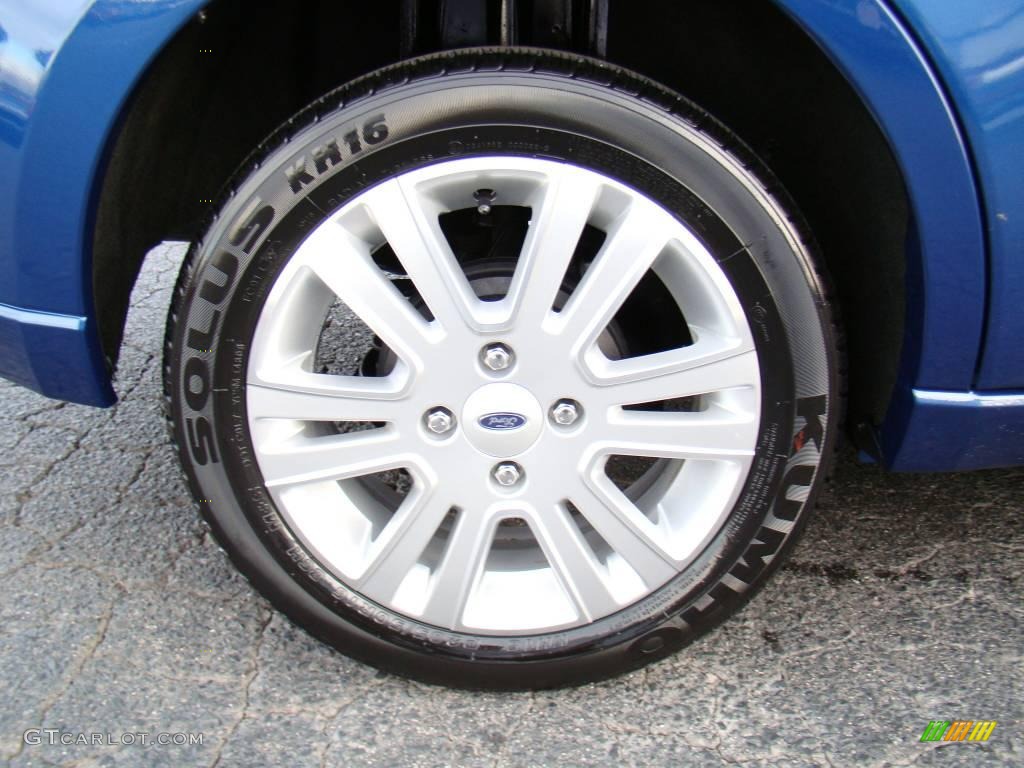 2009 Focus SEL Sedan - Vista Blue Metallic / Medium Stone photo #13