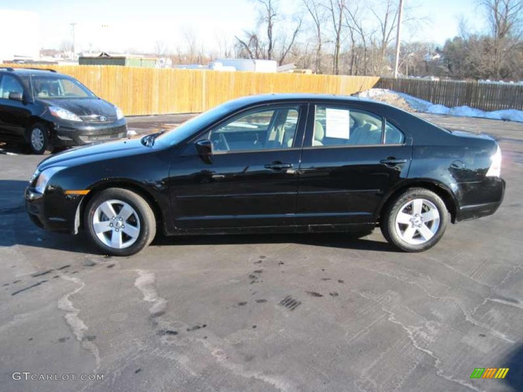 2008 Fusion SE - Black Ebony / Medium Light Stone photo #20