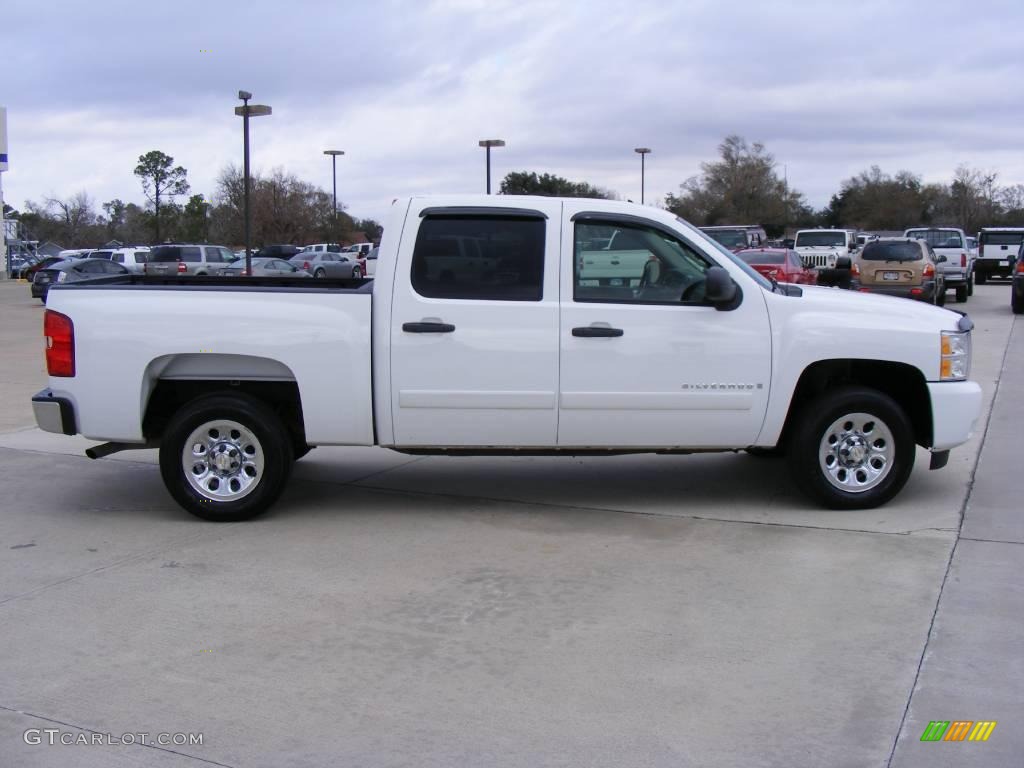 2008 Silverado 1500 LT Crew Cab - Summit White / Dark Titanium photo #2