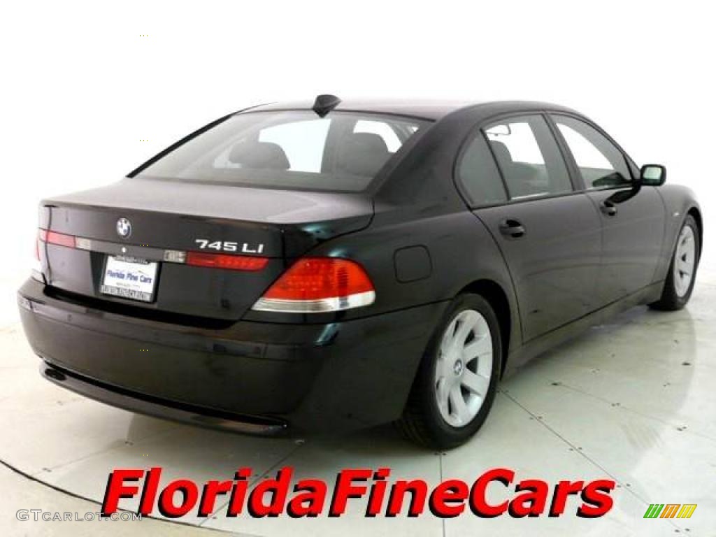 2003 7 Series 745Li Sedan - Jet Black / Black/Black photo #2