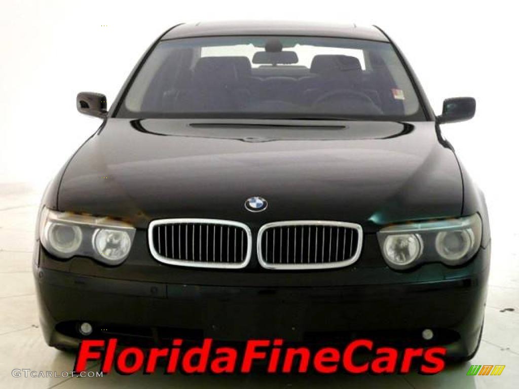 2003 7 Series 745Li Sedan - Jet Black / Black/Black photo #5