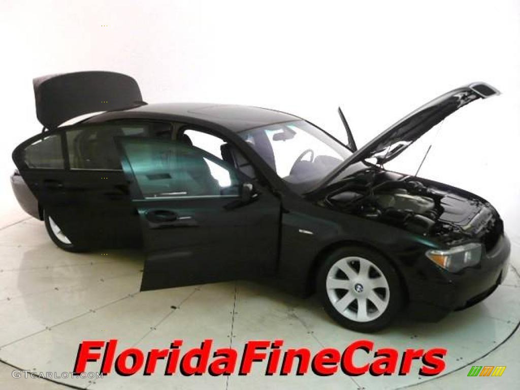 2003 7 Series 745Li Sedan - Jet Black / Black/Black photo #7