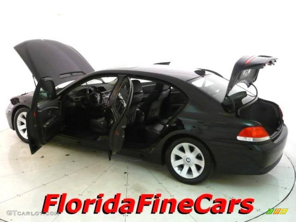 2003 7 Series 745Li Sedan - Jet Black / Black/Black photo #8